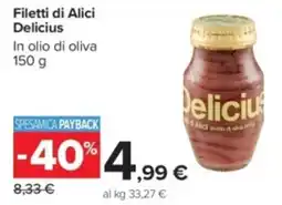 Carrefour Filetti di Alici Delicius offerta
