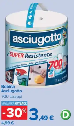 Carrefour Bobina Asciugotto offerta
