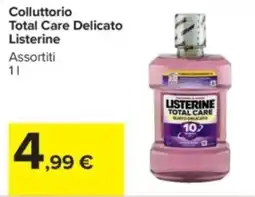 Carrefour Colluttorio Total Care Delicato Listerine offerta