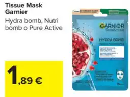 Carrefour Tissue Mask Garnier offerta