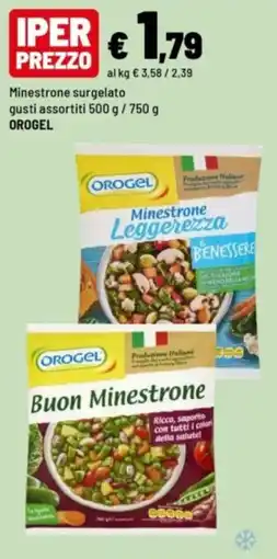 Iper La Grande Minestrone surgelato gusti assortiti OROGEL offerta