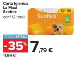 Carrefour Carta Igienica La Maxi Scottex offerta