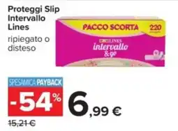 Carrefour Proteggi Slip Intervallo Lines offerta