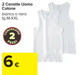 Carrefour Canotte Uomo Cotone offerta