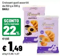 Iper La Grande Croissant gusti assortiti BAULI offerta