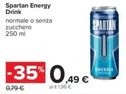 Carrefour Spartan Energy Drink offerta