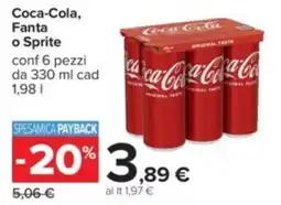 Carrefour Coca-Cola, Fanta o Sprite offerta