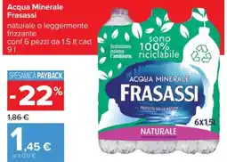 Carrefour Acqua Minerale Frasassi Naturale offerta