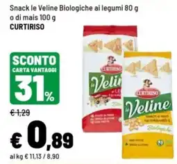 Iper La Grande Snack le Veline Biologiche ai legumi offerta