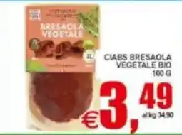 Pewex Ciabs bresaola vegetale bio offerta
