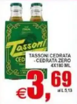Pewex Tassoni Cedrata Zero offerta