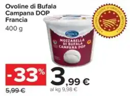 Carrefour Ovline di Bufala Campana DOP offerta