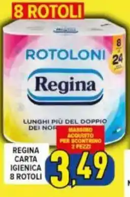 Iper Triscount Regina carta igienica offerta