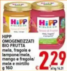 Iper Triscount Hipp omogeneizzati bio frutta offerta