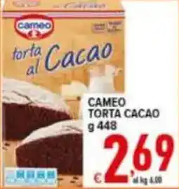 Iper Triscount Cameo torta al Cacao offerta