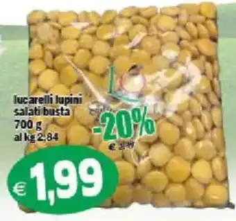 Il Castoro Supermercati Lucarelli lupini salati busta offerta
