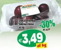 Il Castoro Supermercati Almaverde susine rosse offerta
