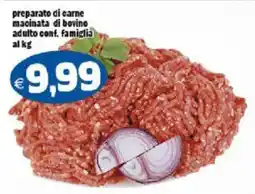 Il Castoro Supermercati Preparato di carne macinata di bovino adulto conf. famiglia offerta