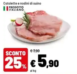 Iper La Grande Cotolette e nodini di suino offerta