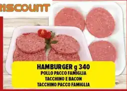 Iper Triscount Hamburger pollo pacco famiglia tacchino e bacon tacchino pacco famiglia offerta