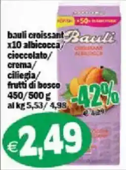 Il Castoro Supermercati Bauli croissant albicocca offerta