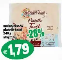 Il Castoro Supermercati Mulino Bianco Piadelle Toast offerta