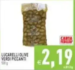 Pim Supermercati Lucarelli olive verdi piccanti offerta