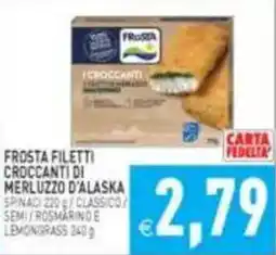 Pim Supermercati Frosta filetti crocchetti di merluzzo d'alaska offerta