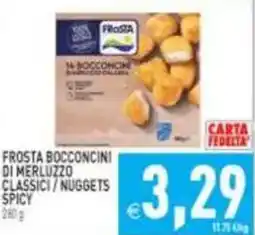Pim Supermercati Frosta bocconcini di merluzzo classici offerta