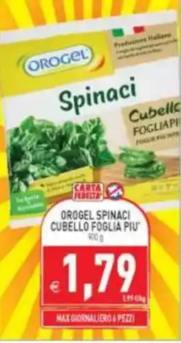 Pim Supermercati Orogel Spinaci Cubello Foglia Piu' offerta