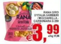 Pewex Rana Giro d'Italia Gamberi / Mozzarella - Carbonara offerta