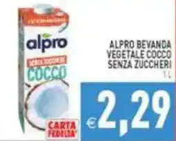 Pim Supermercati Alpro bevanda vegetale cocco senza zuccheri offerta