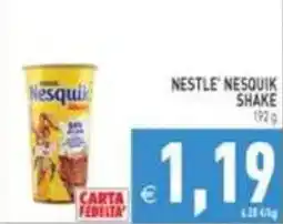 Pim Supermercati Nestlé Nesquik Shake offerta