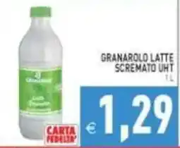 Pim Supermercati Granarolo latte scremato UHT offerta