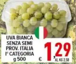 Iper Triscount Uva bianca senza semi offerta