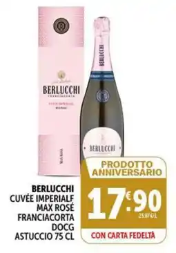 Gourmet Déco Berlucchi Cuvée Imperiale Max Rosé Franciacorta DOCG offerta