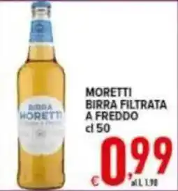 Iper Triscount Moretti birra filtrata a freddo offerta