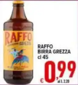 Iper Triscount Raffo birra grezza offerta