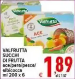 Iper Triscount Valfrutta succhi di frutta offerta