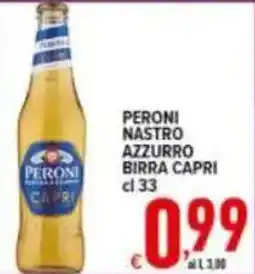 Iper Triscount Peroni Nastro Azzurro Birra Capri offerta