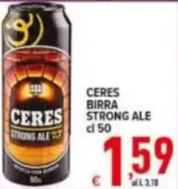 Iper Triscount Ceres birra strong ale offerta