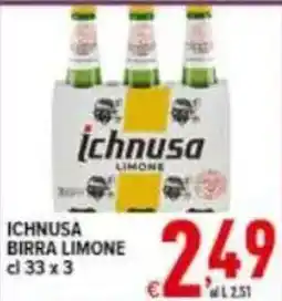 Iper Triscount Ichnusa birra limone offerta
