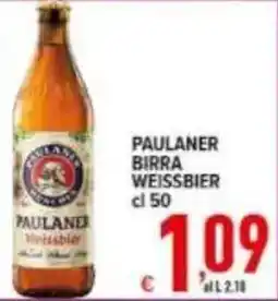 Iper Triscount Paulaner birra Weissbier offerta