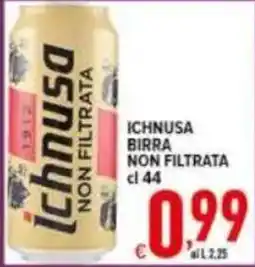 Iper Triscount Ichnusa birra non filtrata offerta