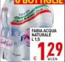 Iper Triscount Fabia acqua naturale offerta