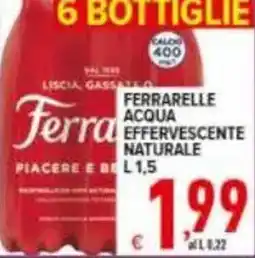 Iper Triscount Ferrarelle acqua effervescente naturale offerta