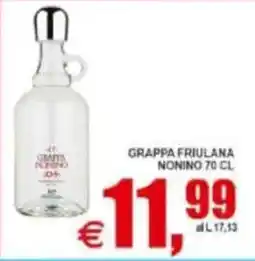 Pewex Grappa Friulana Nonino offerta