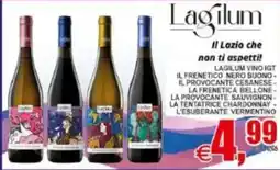 Pewex Lagilum vino IGT offerta