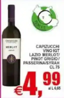 Pewex Capizucchi Merlot offerta