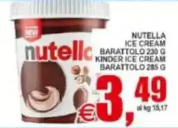 Pewex Nutella ice cream offerta